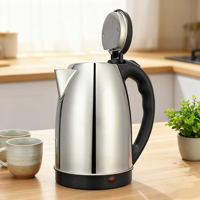 Belle qualité nouveau modèle 2.0 L 304 acier inoxydable bouilloire électrique température contrôlée sans fil pour hôtel usage domestique