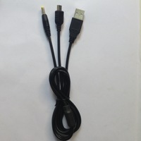 Câble de données 5P mini 2-en-1 de haute qualité pour PSP2IN1, 12 m, noir, charge rapide et transfert de données pour console de jeu PSP
