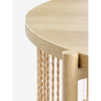 Table basse en corde de fibres naturelles écologique pour salon, table ronde en rotin, deux tables d'appoint, style bohème, 2 niveaux, moderne
