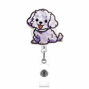 Acrylique Mignon Adorable Chat Chiot Animal Rétractable Badge Bobines Titulaire pour Pet Médecins et Infirmières Accessoire pour Uniformes - Product Image 6