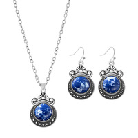 Parure de bijoux élégante et raffinée de style rétro français, inspirée des courtes d'Europe et d'Amérique, en alliage de zinc, fabriquée par le fabricant.