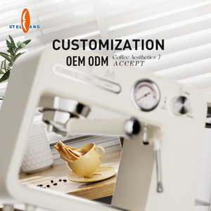 Thiết Bị Gia Dụng Nhỏ Bán Chạy Nhất Máy Pha Cà Phê Espresso Ý Chạy Điện Có Đồng Hồ Đo Áp Suất - Product Image 5