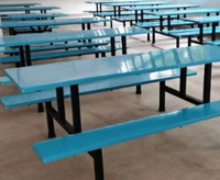 Mobilier cantine scolaire table à manger avec banc restauration rapide ensemble table et chaises pour étudiants