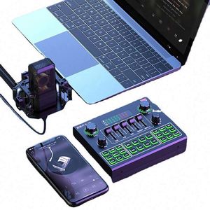 Interface de mixage audio USB d'usine, carte son externe Bluetooth pour microphone, pour téléphone, ordinateur, enregistrement en direct - Product Image 3