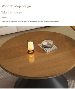 Nuevo producto <span class=keywords><strong>Idea</strong></span> 2025 tendencia moderno Simple madera maciza juego de mesa de té muebles de sala de estar Uso de mesa de centro - Product Image 4