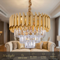 Lustre moderne en cristal, équipement de décoration pour événements, éclairage d'hôtel, éclairage de maison, lumière pour salon, décoration de luxe