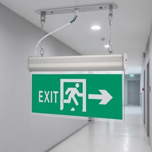 Luz de Señalización de Salida LED de Aluminio de Alta Calidad, AC220V 3W, Batería, Clasificación IP20, <span class=keywords><strong>3</strong></span> Horas de Emergencia - Product Image 1