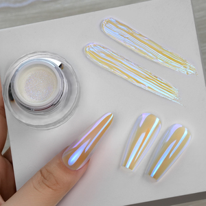 <span class=keywords><strong>Poudre</strong></span> à ongles chromée Aurora GleamTap de YOKEFELLOW, 6 couleurs, <span class=keywords><strong>effet</strong></span> sirène Aurora, paillettes pour la décoration des ongles, pour la manucure - Product Image 2