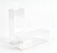 Boîte cadeau rectangulaire transparente en PET, emballage en plastique PVC pour artisanat, petits ornements, emballage cadeau