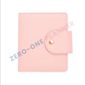 Tùy chỉnh A7 dây kéo Ví da A5 A6 dây kéo với nhẫn vàng lá lỏng A4 tay áo A5 kế hoạch bìa chất kết dính - Product Image 4