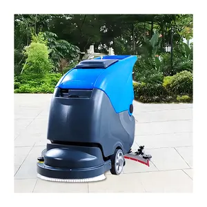 Single Disc Electric Scrubber Professional Commercial Floor Cleaning Equipment New Push behind Design Restaurants Hotels Use