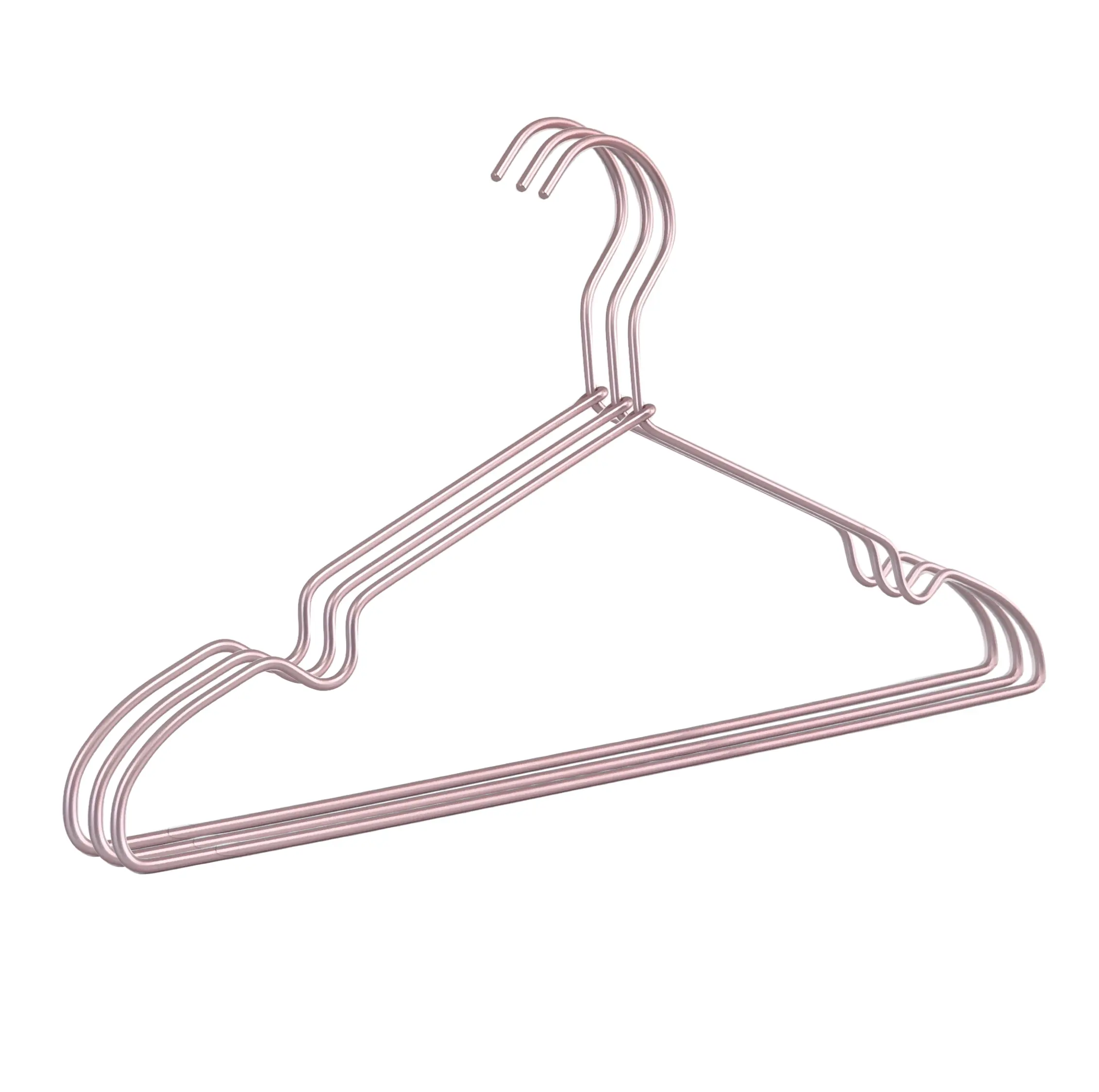 High quality Light Weight Aluminum Clothes Hangers with Notches Durable Heavy Coat Metal Anti-Rust Hangers