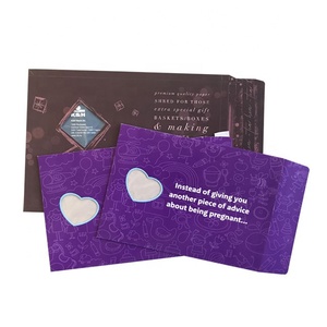 Durable non pliable Rigide violet <span class=keywords><strong>a4</strong></span> Carton Papier Document Enveloppe avec Coeur en forme de fenêtre ouverte - Product Image 6
