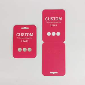 บรรจุภัณฑ์การ์ดกระดาษพลาสติกแบบปรับแต่งได้สำหรับผลิตภัณฑ์สุขภาพ อาหารเสริม บรรจุภัณฑ์ยาเม็ด ถุง - Product Image 6