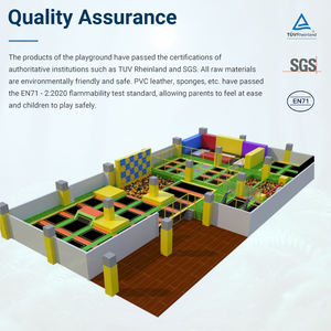 Vente directe du fabricant Trampoline dynamique terrain de jeu intérieur Aventure pour enfants Équipement pour terrain de jeu intérieur <span class=keywords><strong>Parc</strong></span> Trampoline - Product Image 5