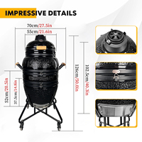 Kamado Nouveau Design Kimstone 21 Pouces Kamado Gril Suspendu Argile Four Tandoor Gril En Céramique