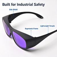 Lunettes de protection laser polyvalentes fournies par l'usine |   Lunettes de sécurité pour le soudage, la découpe, le nettoyage, le marquage et la gravure