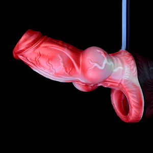 NNSX Innovative Sexspielzeuge Spritzender Penis-Sleeve Hohler Dildo Wiederverwendbares Kondom Penis-Hülle Silikon-Sexspielzeug - Product Image 2