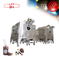 LST Nieuw Ontwerp Hoge Productiviteit 400-1000kg/batch Volledig Automatische Rotatiecoatingmachine voor Snoep, Chocolade, Noten & Fruit