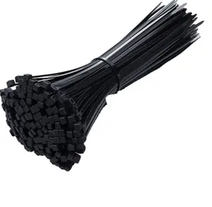 100pcs 90 100 120 140 150 180 200 250 300 350 370 400 450 500 650mm self-locking nylon cable tie Multi Color plastic cable tie