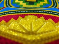 Legenda Emas kain katun murni Supe lembut Pagne Afrika bubuk emas kerajinan lilin mempesona