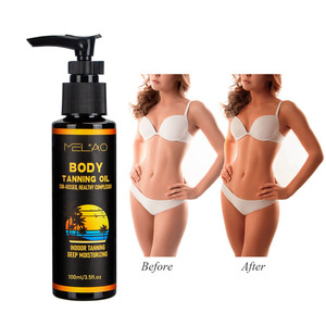 Pas de bronzage solaire Changement de couleur rapide Huile de bronzage pour lit de soleil sans graisse Huile de bronzage pour le corps Auto-bronzant Huile de bronzage sans taches d'orange - Product Image 3