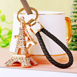 Vente chaude Strass Promotion Personnalisé 3D Métal France Paris Souvenir Tour Eiffel Porte-clés Pendentif Souvenir Tour Eiffel - Product Image 6