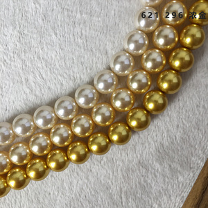 Perles rondes classiques en coquillages naturels Xichuan de 3 à 10 mm, perles roses, accessoires de fabrication de colliers et de bijoux DIY - Product Image 3