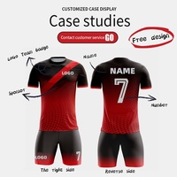 Tenue de football pour hommes, personnalisable, pour compétition et entraînement, manches courtes, respirante, anti-humidité, séchage rapide, polyester