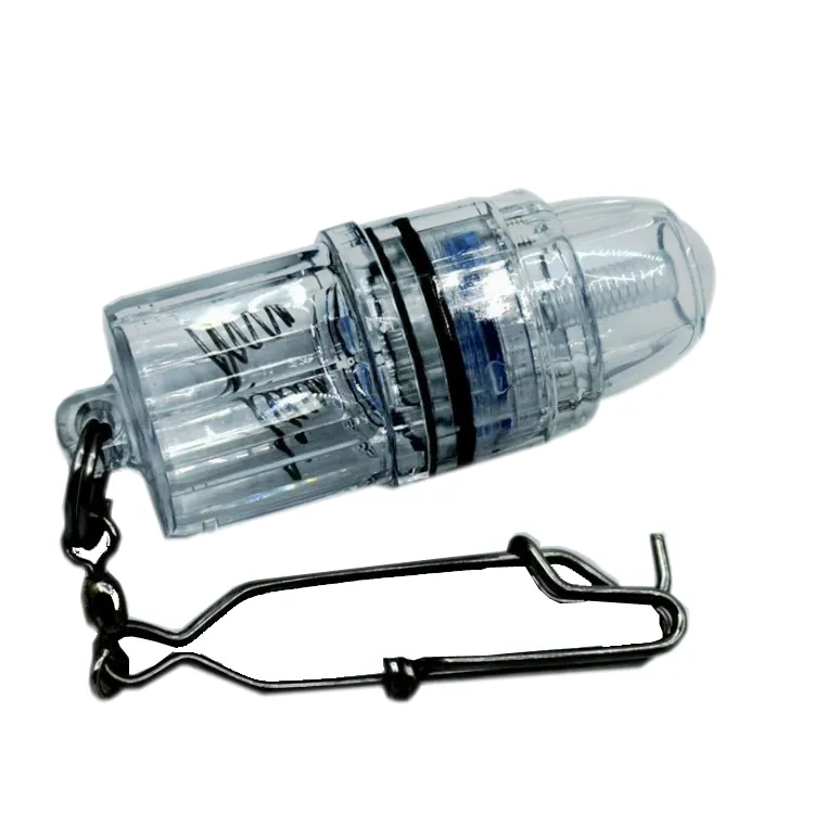 Kristal lampu pancing elektronik, 12V putih dapat ditenggelamkan dalam air gantung Flounder Ultra lampu pancing untuk umpan Atract