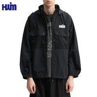 Veste imperméable à capuche amovible personnalisée pour homme, doublure en maille respirante pour la randonnée, les voyages, la polyvalence en plein air