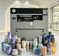 Imprimante UV Cylindrique Rotative Haute Vitesse, Impression en Relief 15 mm, Tête d'Impression Epson I1600 pour Vases, Bocaux, Articles de Boisson, Pièces Courbes