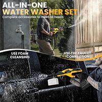 Nettoyeur de voiture sans fil Dewalt 20v portable à main avec moteur sans balais, buse 6 en 1, 3 niveaux, pour voiture/jardin/clôture/mur, nettoyage de voiture