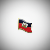 GREPAS GIFTS Épinglette drapeau d'Haïti de 1 pouce, épinglette patriotique pour chapeau, épinglette de pays du monde