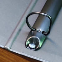 Porte-documents à spirale de haute qualité en papier noir B5, format personnalisé, reliure à anneaux, papeterie professionnelle