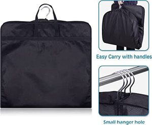 गैर बुना पैकेजिंग सूट कस्टम ड्रेस धूल तह भंडारण लोगो जिपर फोल्डेबल कपड़े गाउन कवर परिधान बैग - Product Image 4