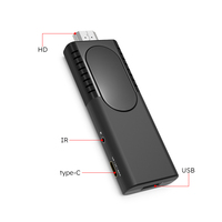 Clé TV Android G96 128 Go 4K Smart OTT Box avec processeur Quad Core, Wi-Fi 2,4 G/5 GHz, applications gratuites