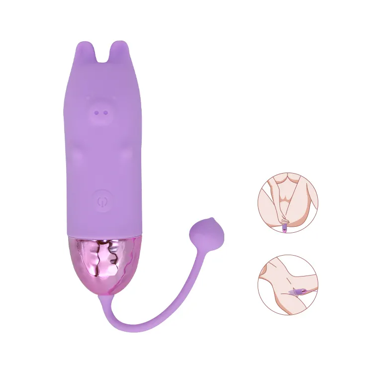 High-quality cute cool pig advanced remote control usb charging vibration massage high-end vibrator adult products