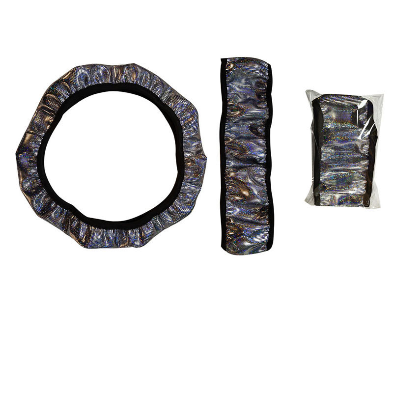 Недорогой индивидуальный тянущийся мужской автомобильный аксессуар Роскошный чехол ручного шитья рулевого колеса