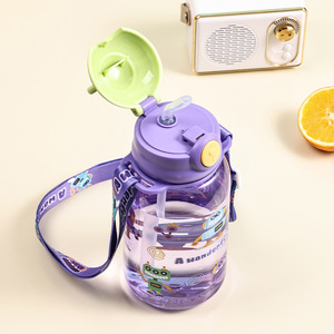 Botella <span class=keywords><strong>de</strong></span> <span class=keywords><strong>Agua</strong></span> Infantil <span class=keywords><strong>de</strong></span> 650 ml con Pajita, Antiderrames, Portátil, para Niños y Niñas, Ideal para la Escuela - Product Image 3