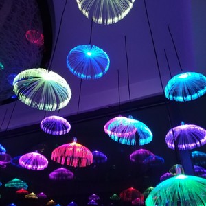 홀리데이 이벤트 야외 크리스마스 광섬유 펜던트 조명 해파리 램프, 웨딩 장식 및 크리스마스 휴일용 - Product Image 2