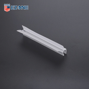 Tira de sellado de pantalla de <span class=keywords><strong>ducha</strong></span> de baño de PVC tipo F, sello de plástico de <span class=keywords><strong>goma</strong></span> curvo de diseño moderno para carcasa de puerta de vidrio de 6/8/10/12mm - Product Image 3