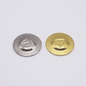 Magnetic Badge Circular Metal Pin On 20x2.5x1.0mm For Employee <b>Name</b> <b>Tags</b> Foshan Origin Solid Color - Product Image 2