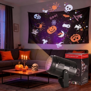 Projecteur USB Flocon de Neige 2026 pour Halloween et Noël – Éclairage Décoratif pour Fêtes et Maison – Idéal pour le Dropshipping - Product Image 3