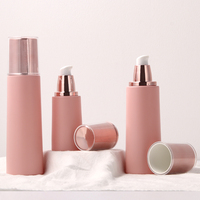 Bouteille ronde en verre cosmétique 30g 50g 30ml 40ml 60ml 80ml 120ml ensemble de pot de crème de soin de la peau avec pompe à lotion