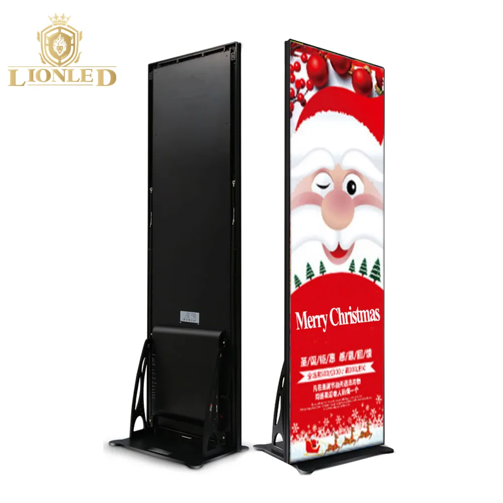 Lionled Ultra fino P1.875 removível LED Poster/Pé Publicidade Player para Shopping center e supermercado