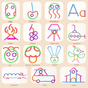 Anelli e Bastoncini <span class=keywords><strong>in</strong></span> <span class=keywords><strong>Legno</strong></span> Montessori, Gioco Educativo di Puzzle, Gioco Creativo di Costruzione per Bambini <span class=keywords><strong>in</strong></span> <span class=keywords><strong>Scatola</strong></span> di Latta - Product Image 3