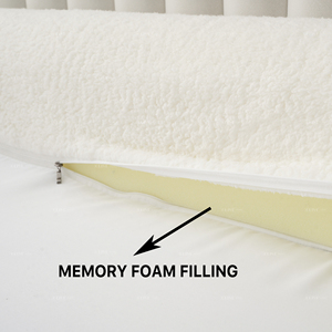 ผ้าปูที่นอนผ้าฝ้ายขอบเชอร์ปา พร้อมแผ่นรองที่นอนขอบเชอร์ปา ผ้าปูที่นอนแบบมีซิปคู่ - Product Image 3