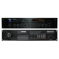 Amplificateur de sonorisation 4 zones OBT-6154 150W avec alarme audio intégrée et coque métallique pour lecteur MP3