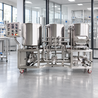 Équipement de brassage de bière 100L, équipement de fermentation, cuve sous pression, triphasé 380V 50Hz, tension personnalisée, 2800KG